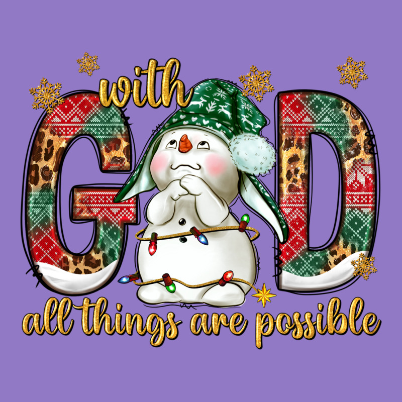 With God All Things Are Possible With Snowman Bbs Urban Hoodie by BundleAndBundleShop | Teevron