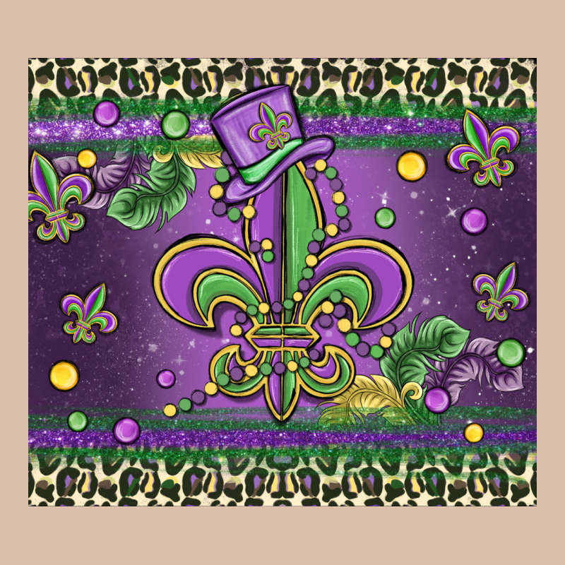 Mardi Gras Fleur De Lis Urban Heavy Tee by MaliasSmallBusiness | Teevron
