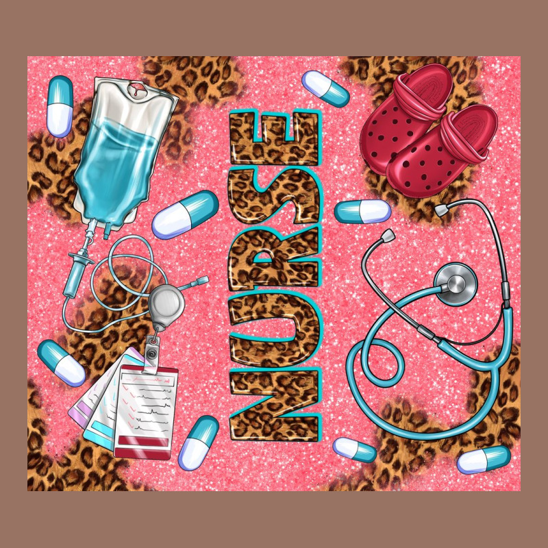 Pink Glitter Nurse Premium Hoodie by TumblerDesignByShophia | Teevron