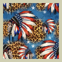 4th Of July Indian Headdress Seamless Pattern Heavy Core Tee | Teevron