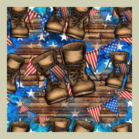 4th Of Juky Veteran Boots Seamless Pattern Heavy Core Tee | Teevron