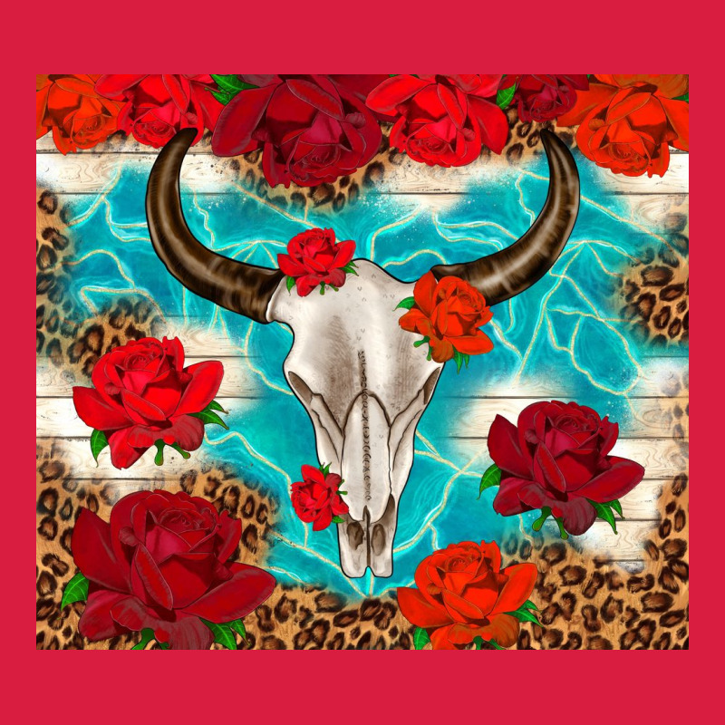 Bull Skull Rose Premium Hoodie by TumblerDesignByShophia | Teevron