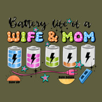 Battery Life Of A Wife & Mom Vintage Tee | Teevron
