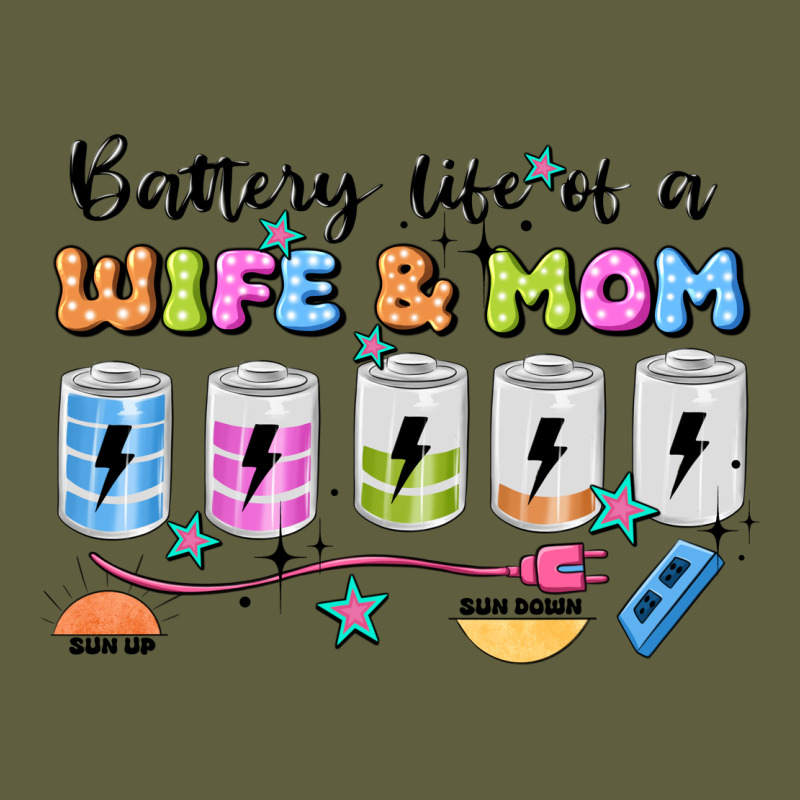 Battery Life Of A Wife & Mom Vintage Tee by JahusDesignShop | Teevron