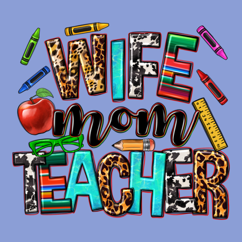 Wife Mom Teacher Long Sleeve Tee by NancyCooperArtShop | Teevron