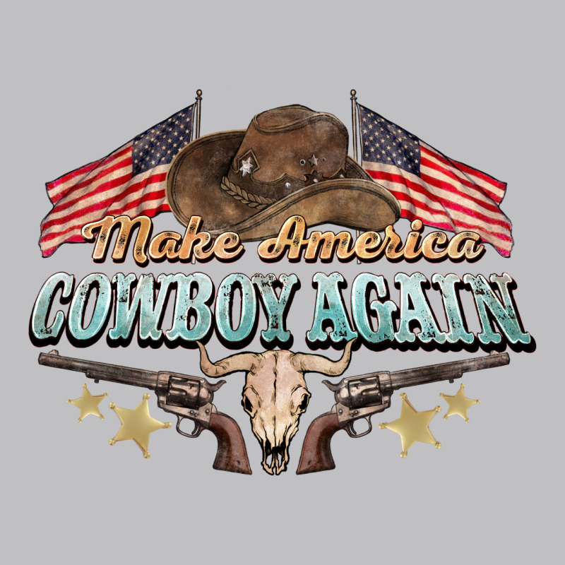 Make America Cowboy Again Long Sleeve Tee by NancyCooperArtShop | Teevron