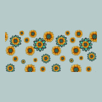 Sunflowers And Turquoise 16oz Libbey Glass Heavy Core Tee | Teevron