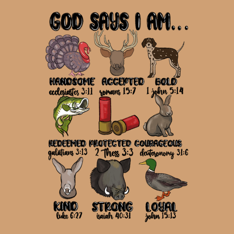 God Says I Am Hunting Vintage Tee by MaliasSmallBusiness | Teevron
