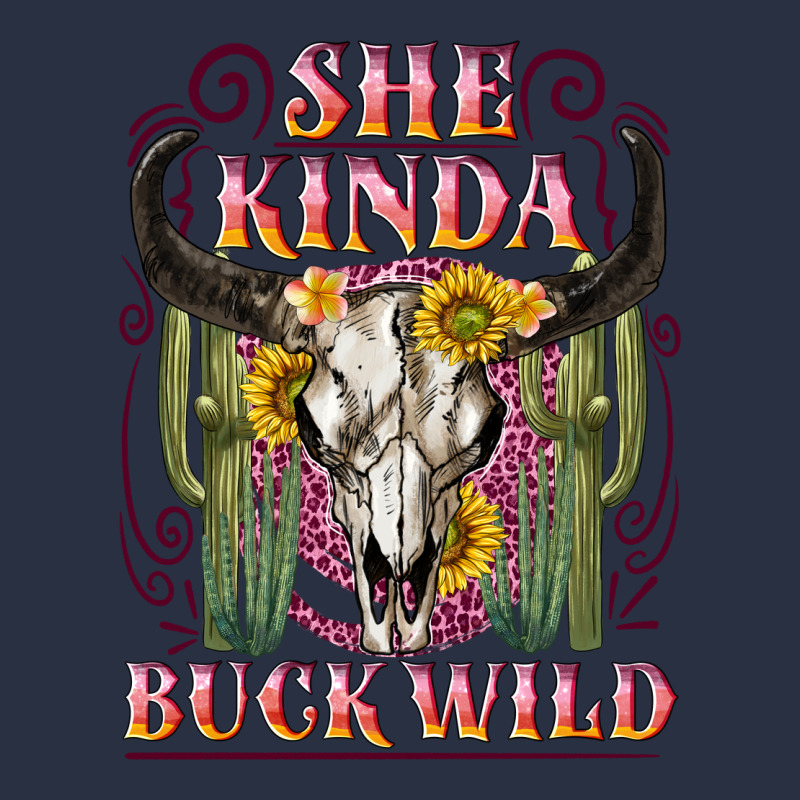 She Kinda Buck Wild With Bull Skull Heavyweight Sweatshirt by NancyCooperArtShop | Teevron