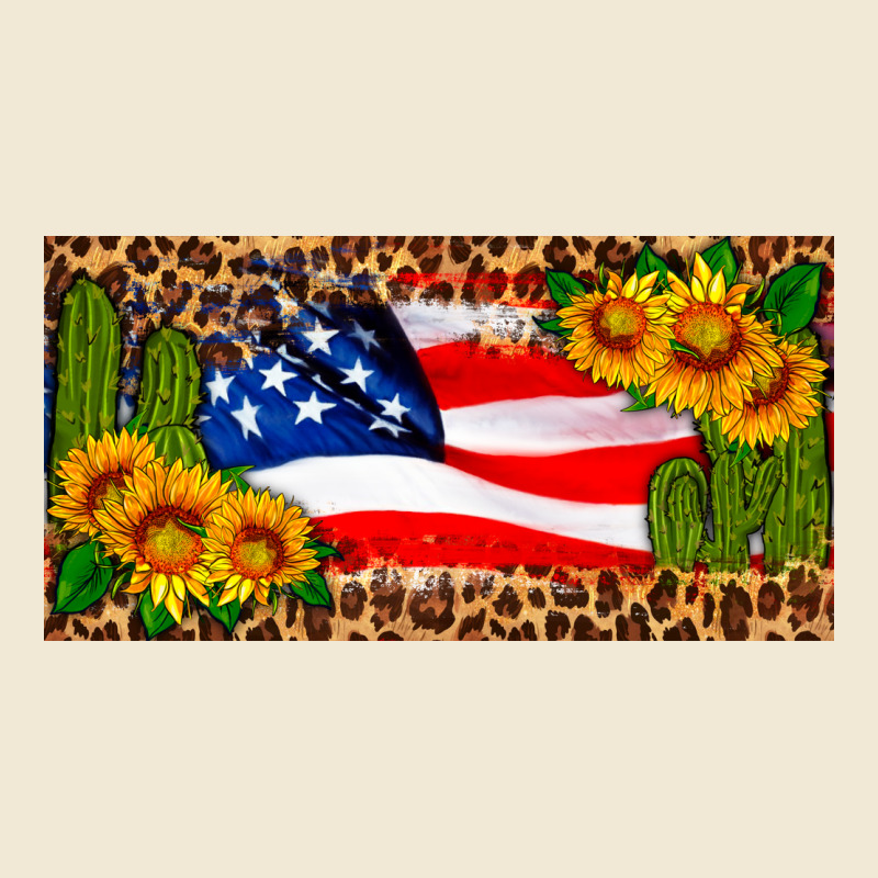Usa Flag And Cactus License Plate Ladies Tee by HRA Design Shop | Teevron
