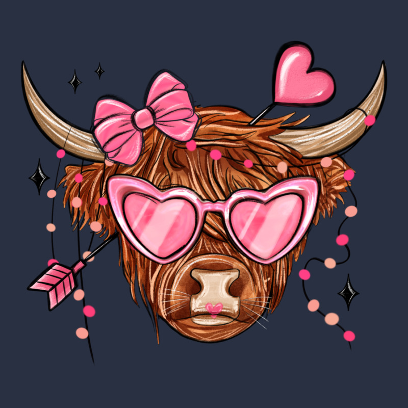 Valentines Day Long Haired Cow Heavyweight Sweatshirt by MaliasSmallBusiness | Teevron