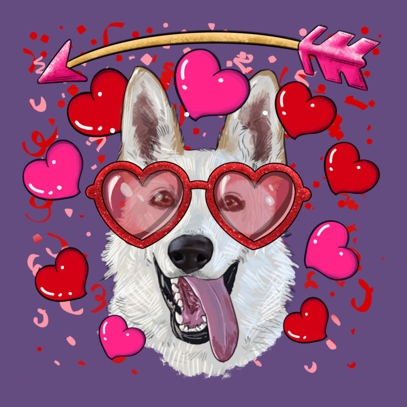 Valentine's Day  White Shepherd Vintage Hoodie by RanaPortraitStore | Teevron