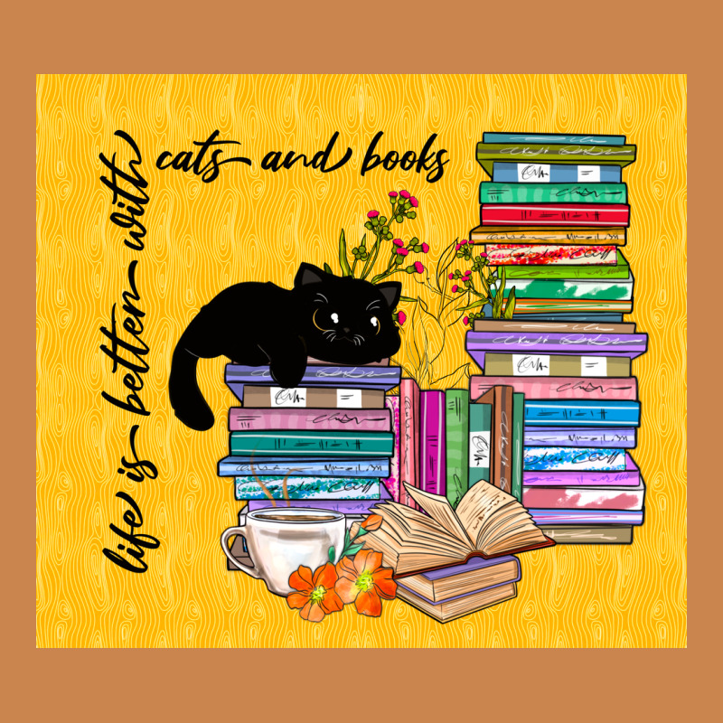 Life Is Better With Cats And Books Heavyweight Hoodie by TumblerDesignByShophia | Teevron