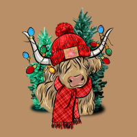 Red Christmas Long Haired Cow Vintage Hoodie | Teevron