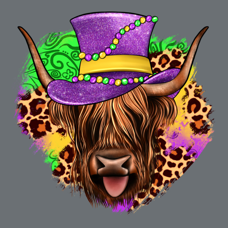 Highland Cow Mardi Gras Premium Hoodie by JahusDesignShop | Teevron