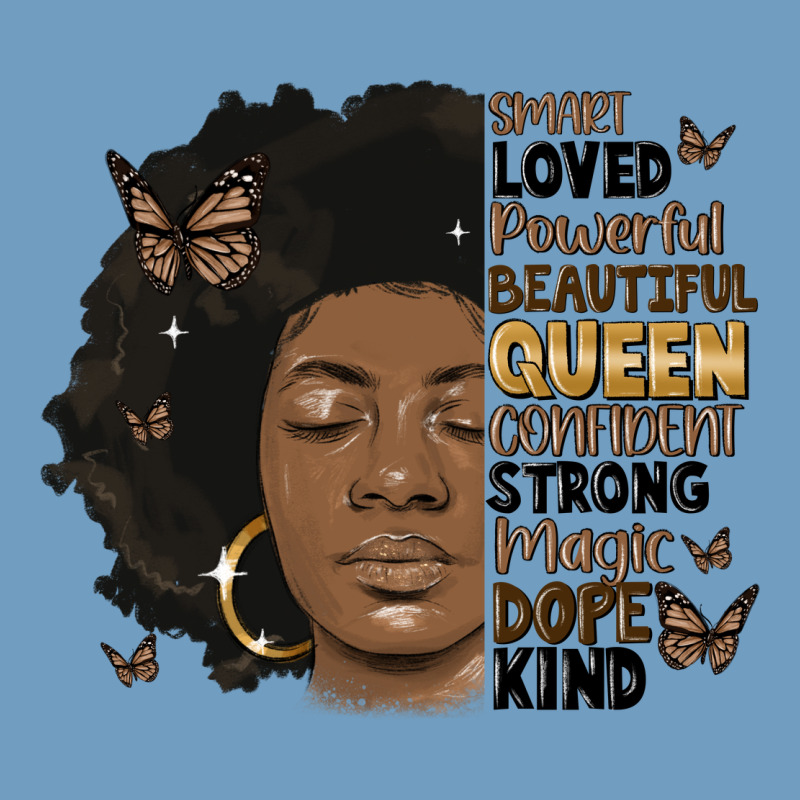 Afro Woman Smart Loved Powerful Urban Heavy Tee by MaliasSmallBusiness | Teevron