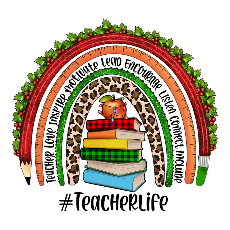 Christmas Teacherlife Rainbow Premium Tee by JahusDesignShop | Teevron