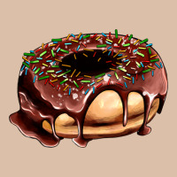 Chocolate Donut With Candies Urban Heavy Tee | Teevron