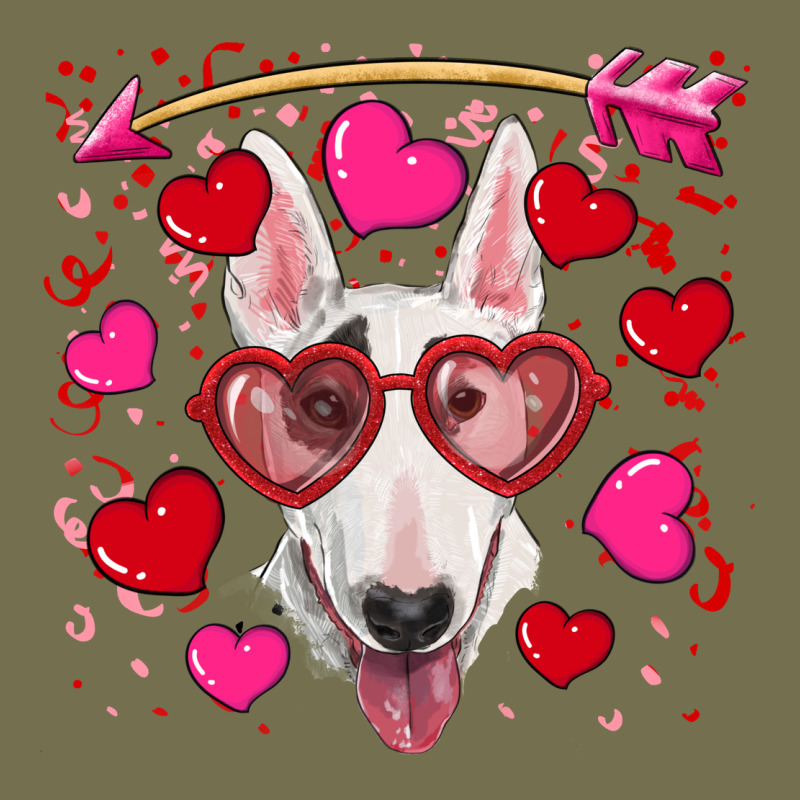 Valentine's Day  Bull Terrier Vintage Hoodie by RanaPortraitStore | Teevron