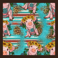 Turquoise Baby Pig Seamless Pattern Heavy Core Tee | Teevron