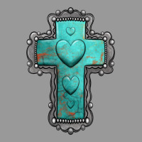 Turquoise Gemstone Cross Vintage Hoodie | Teevron