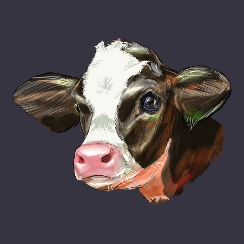 Holstein Calf Face Vintage Hoodie by LillyAllenDesigns | Teevron