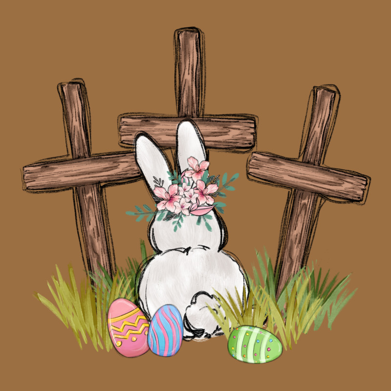 Floral Watercolor Easter Bunny Cross Vintage Tee by MaliasSmallBusiness | Teevron