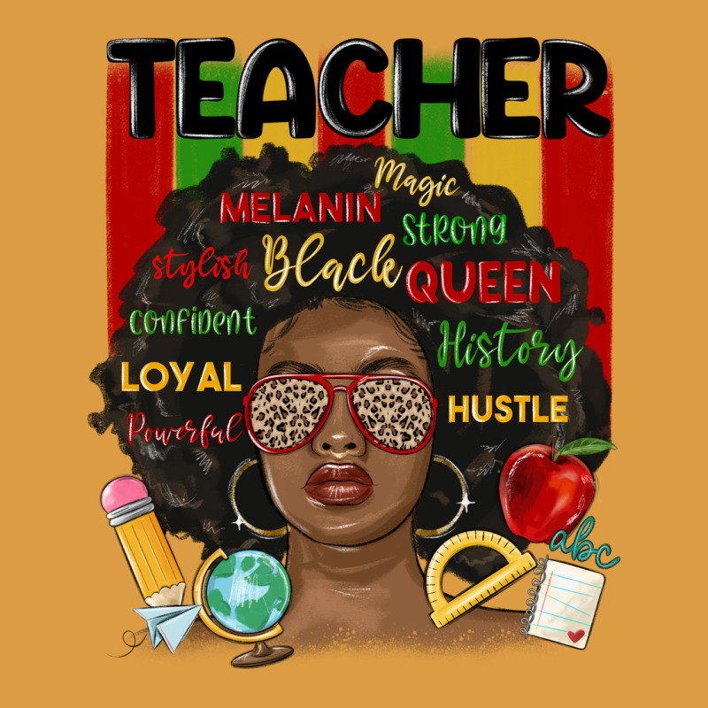 Black Woman Teacher Urban Heavy Tee by MaliasSmallBusiness | Teevron
