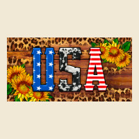 Usa Sunflowers License Plate Ladies Tee | Teevron