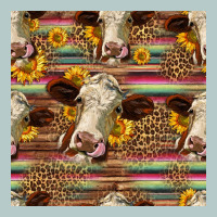 Western Hereford Cattle Seamless Pattern Heavy Core Tee | Teevron