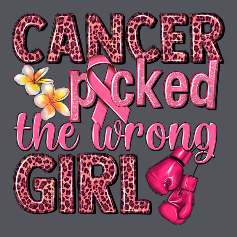 Cancer Picked The Wrong Girl Vintage Hoodie by NancyCooperArtShop | Teevron