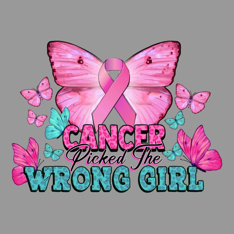 Cancer Picked The Wrong Girl Vintage Hoodie by NancyCooperArtShop | Teevron