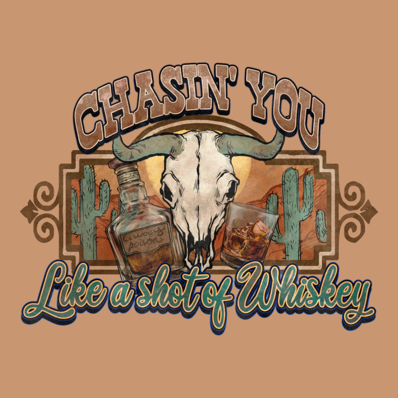 Chasin You Like A Shot Of Whiskey Bull Skull Heavyweight Hoodie by HowdyJamesFarm | Teevron