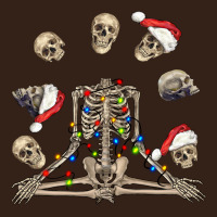 Christmas Human Skeleton And Skulls Heavy Core Tee | Teevron