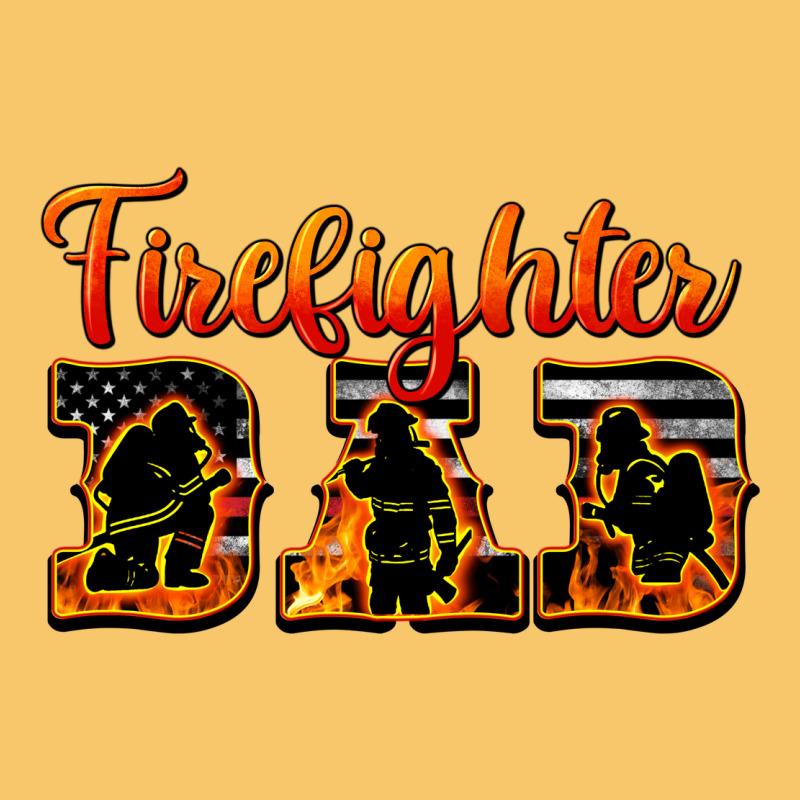 American Flag Firefighter Dad Vintage Hoodie by LillyAllenDesigns | Teevron