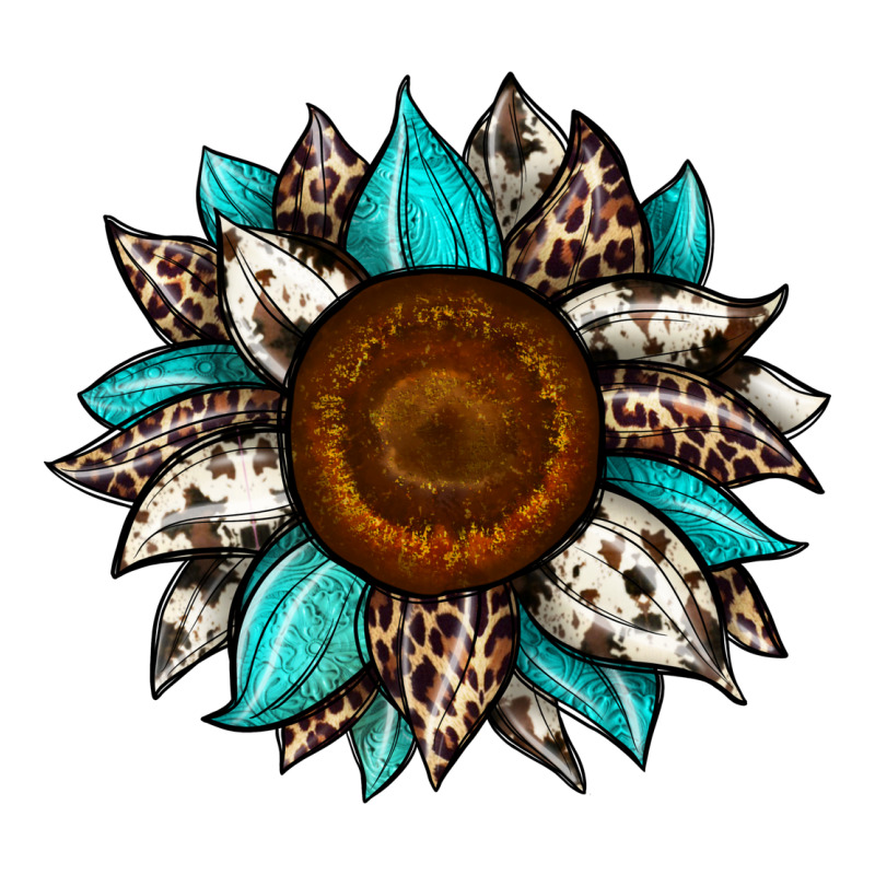 Sunflower Cowhide Long Sleeve Tee by JahusDesignShop | Teevron