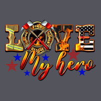 Love My Hero Firefighter Vintage Hoodie | Teevron