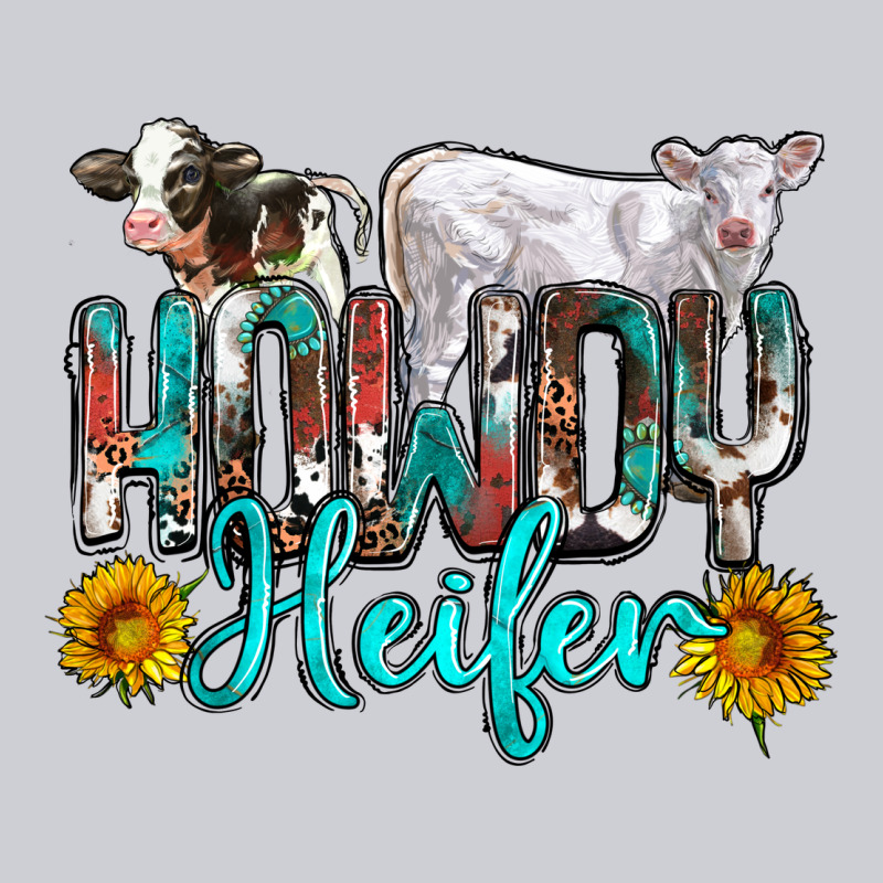 Western Howdy Heifer Heavyweight Sweatshirt by NancyCooperArtShop | Teevron