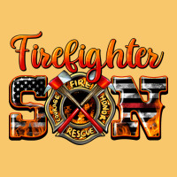 American Flag Firefighter Son Vintage Hoodie | Teevron