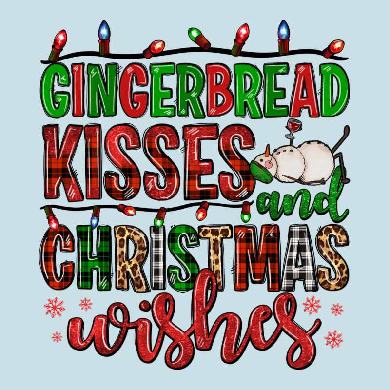 Gingerbread Kisses And Christmas Wishes Ladies Tee by FaDigitalArtStudio | Teevron