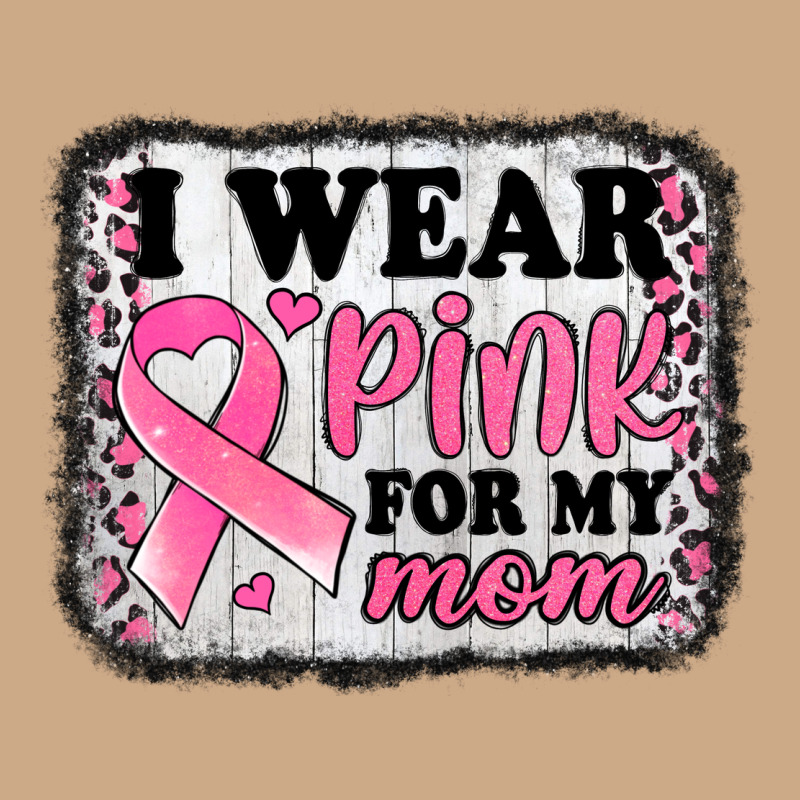 I Wear Pink For My Mom Breast Cancer Awareness Vintage Hoodie by Jasminsmagicworld | Teevron