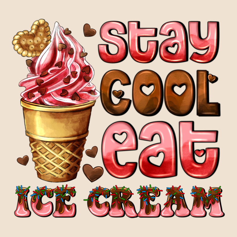 Stay Cool Eat Ice Cream Urban Heavy Tee by AdoDesignShop | Teevron