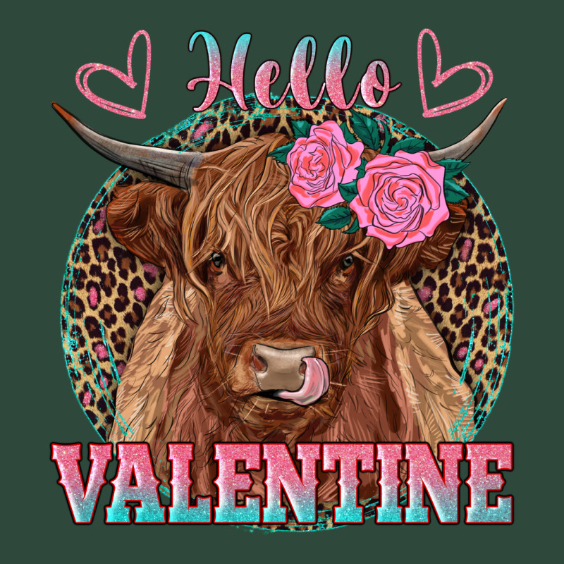 Hello Valentine Highland Cow Zipper Hoodie by RanaPortraitStore | Teevron