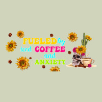 Fueled By ıced Coffee And Anxiety Heavyweight Hoodie | Teevron