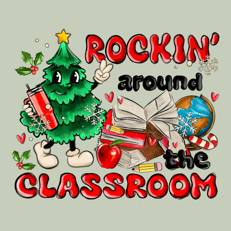 Rockin Around The Classroom Long Sleeve Tee by MaliasSmallBusiness | Teevron
