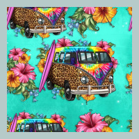 Floral Hippie Truck Seamless Pattern Heavy Core Tee | Teevron
