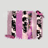 Purple Glitter Cowhide Pattern Brushstrokes Zipper Hoodie | Teevron