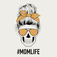 Yellow Flower On Pink Background Mom Skull Zipper Hoodie | Teevron