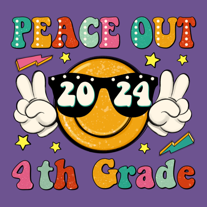 Peace Out 2024 4th Grade Vintage Tee by JahusDesignShop | Teevron