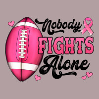 Nobody Fights Alone Pink Football Breast Cancer Awareness Vintage Hoodie | Teevron